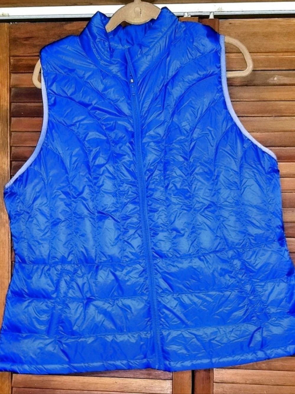 be Inspired Packable Down Vest Blue 2X Like New Down Vest